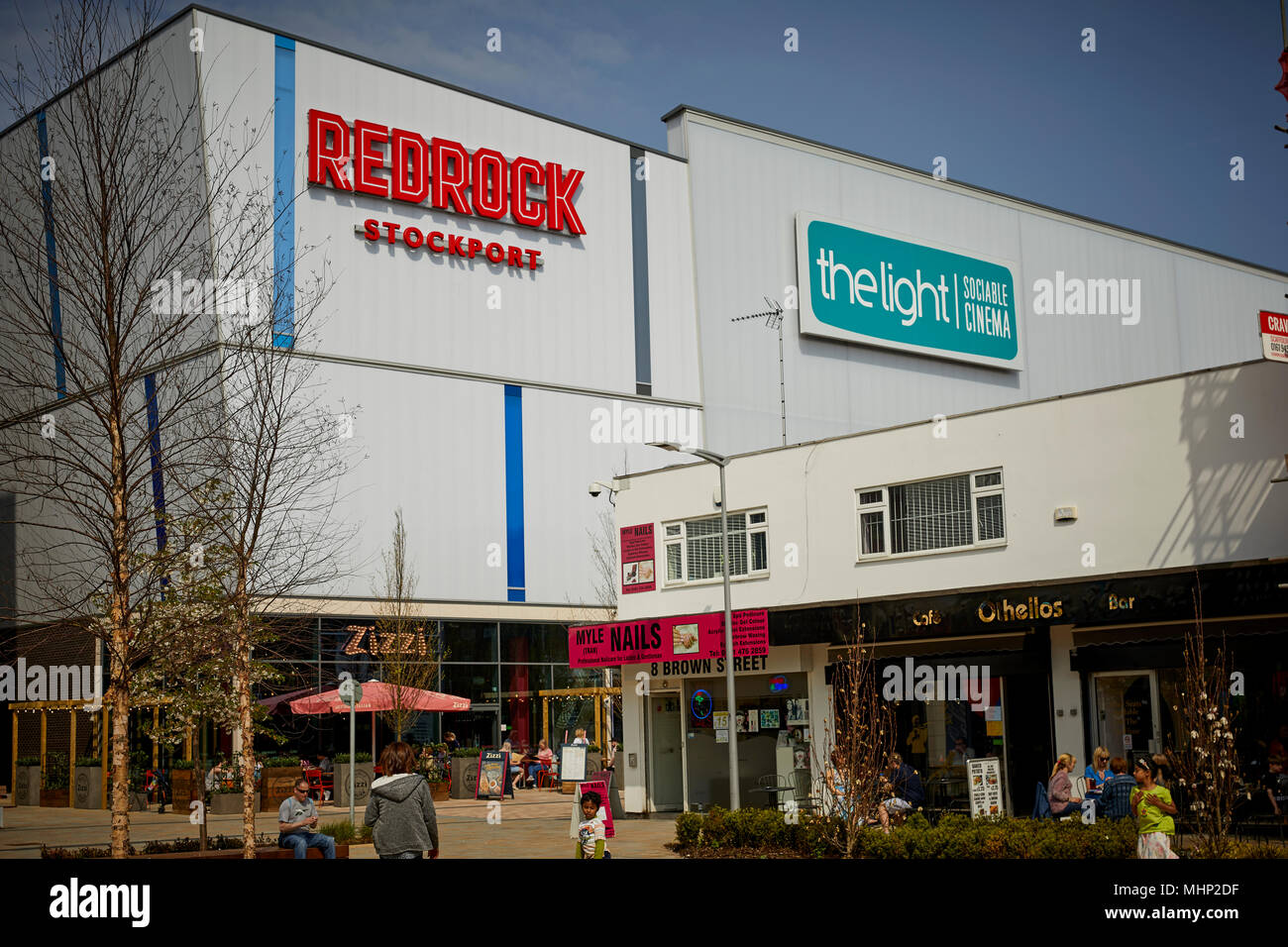Le centre-ville de Stockport, Merseyway développement Redrock de Princes Street à la recherche à la place des suffragettes de noms de façon controversée Banque D'Images