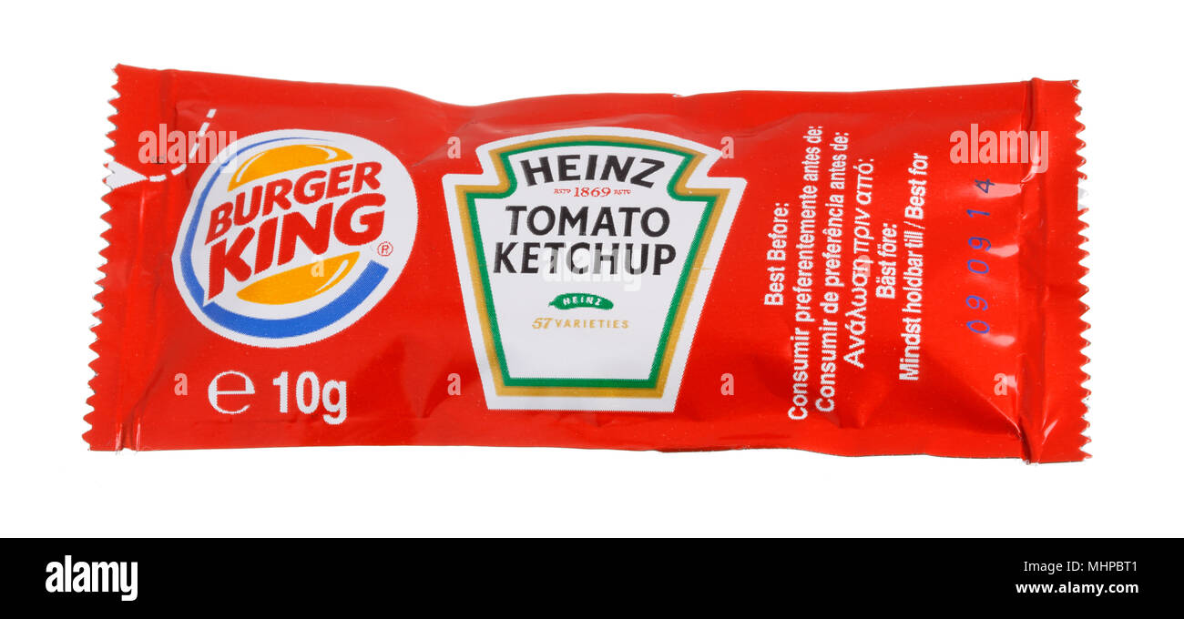 Stockholm, Suède le 31 janvier 2014 un paquet de 10 g de Burger
