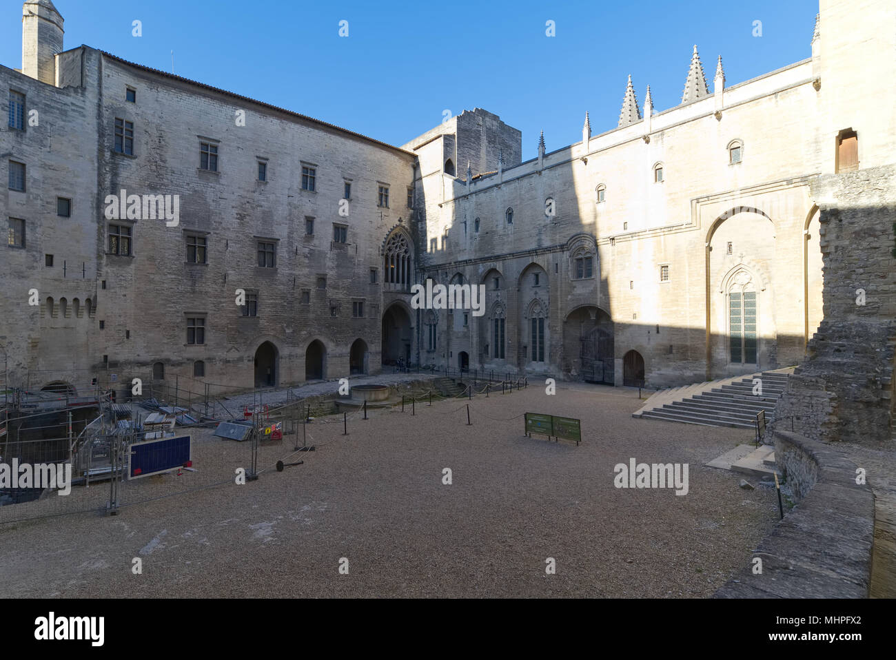 Palais des Papes d'Avignon - Luberon - Provence - France Banque D'Images