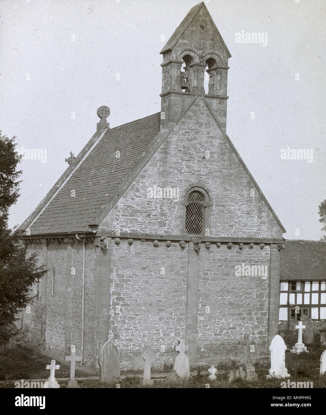 Eglise de St Mary et St David, Kilpeck, Herefordshire Banque D'Images