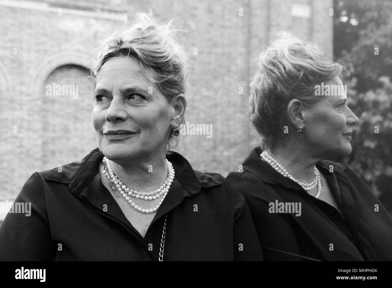 Auteur Deborah Levy à la Dulwich Picture Gallery 'Événement' Lates Pavillion Banque D'Images