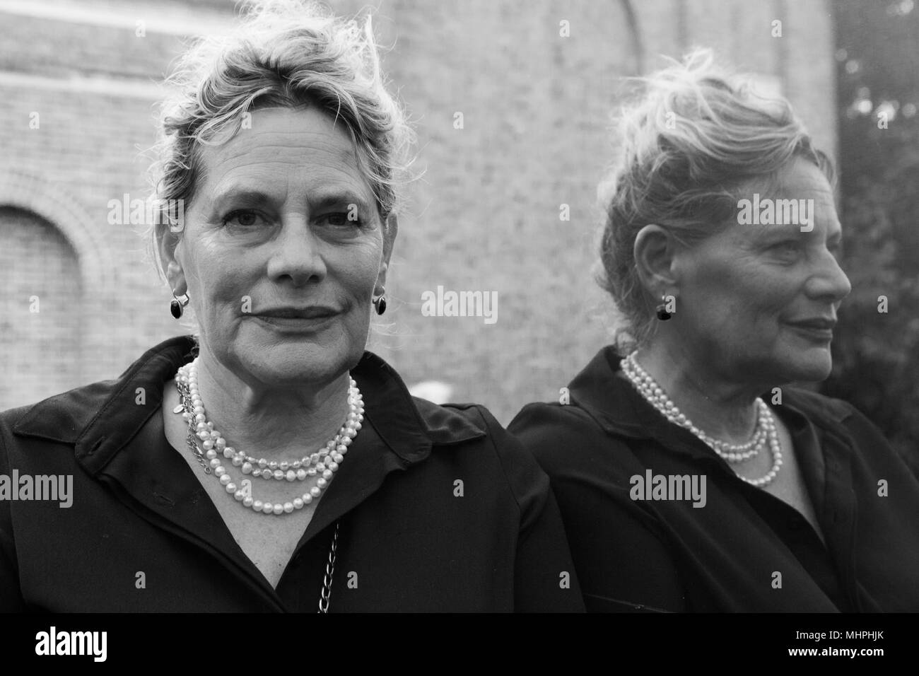 Auteur Deborah Levy à la Dulwich Picture Gallery 'Événement' Lates Pavillion Banque D'Images