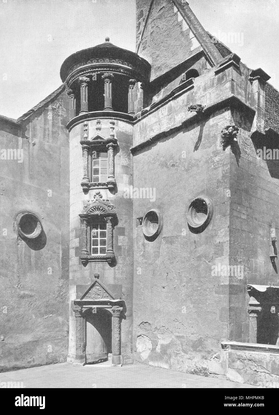 Cher Bourges Hotel Lallemant Tourelle 1905 Ancienne Imprimer Photo Photo Stock Alamy