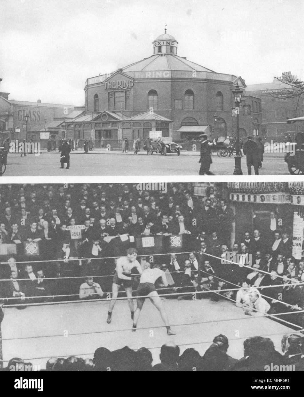 Londres.L'anneau, Blackfriars Road Covent Garden Club Sportif National.1926 Boxe Banque D'Images