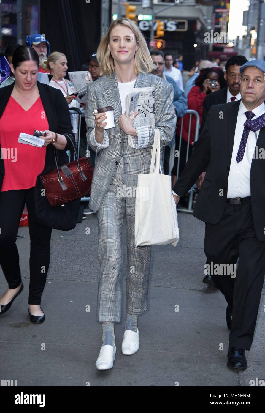 New York, NY, USA. 3 mai, 2018. Davis Mackenzie, vu au Good Morning America pour promouvoir TULLY dehors et environ pour la célébrité Candids - THU, New York, NY Le 3 mai 2018. Credit : Derek Storm/Everett Collection/Alamy Live News Banque D'Images