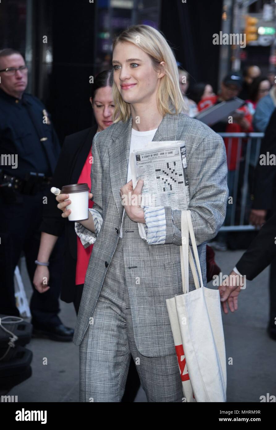 New York, NY, USA. 3 mai, 2018. Davis Mackenzie, vu au Good Morning America pour promouvoir TULLY dehors et environ pour la célébrité Candids - THU, New York, NY Le 3 mai 2018. Credit : Derek Storm/Everett Collection/Alamy Live News Banque D'Images