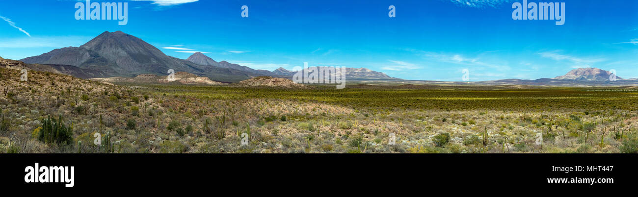 Volcano Las Tres Virgenes Mexico Baja California Sur Paysage panorama Banque D'Images