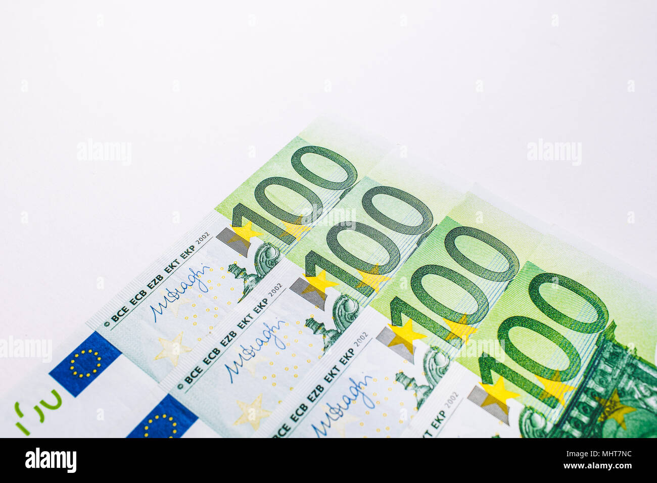 100 dollars et 100 billets en euros Banque de photographies et d’images ...