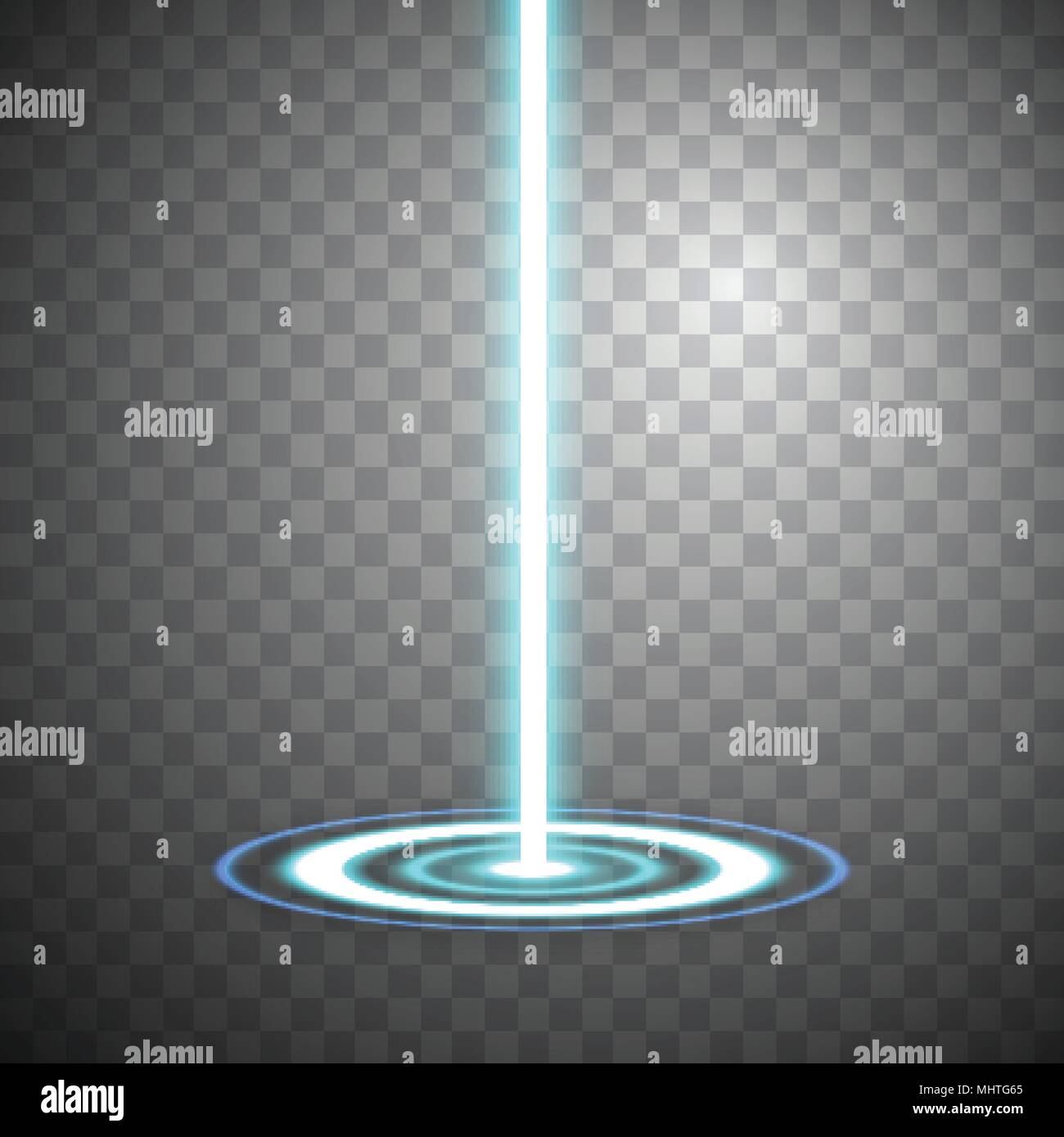 Le rayon bleu nuit. Effet de lumière Disco club podium de danse. Magic fantasy portail. Teleport futuriste. Illustration vecteur EPS 10 Illustration de Vecteur