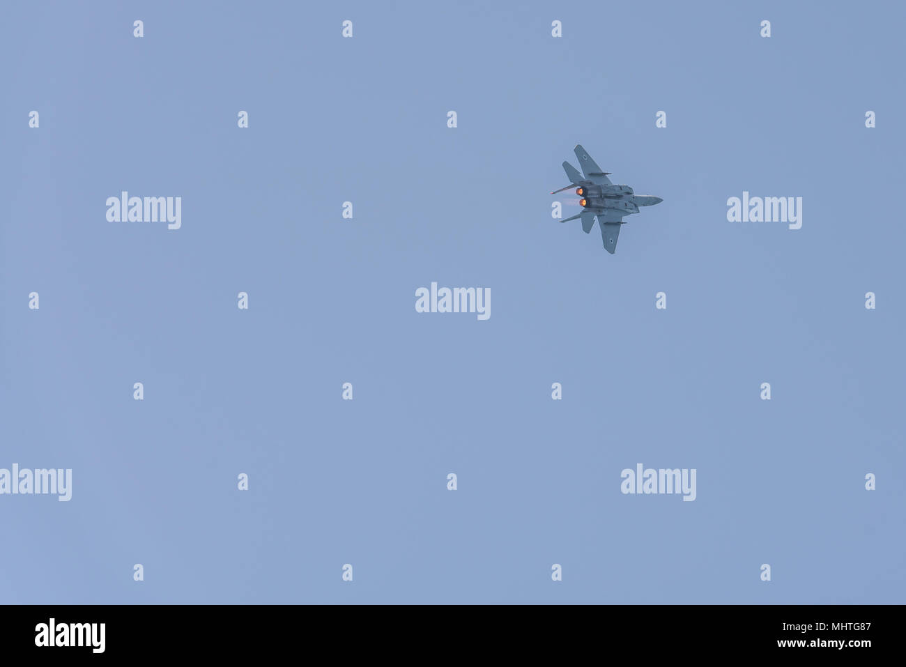 Israël, Tel Aviv - 19 Avril 2018 : Célébration du 70e jour de l'indépendance d'Israël - Yom Ha'atsmaout - airshow de de l'air israélienne - McD Banque D'Images