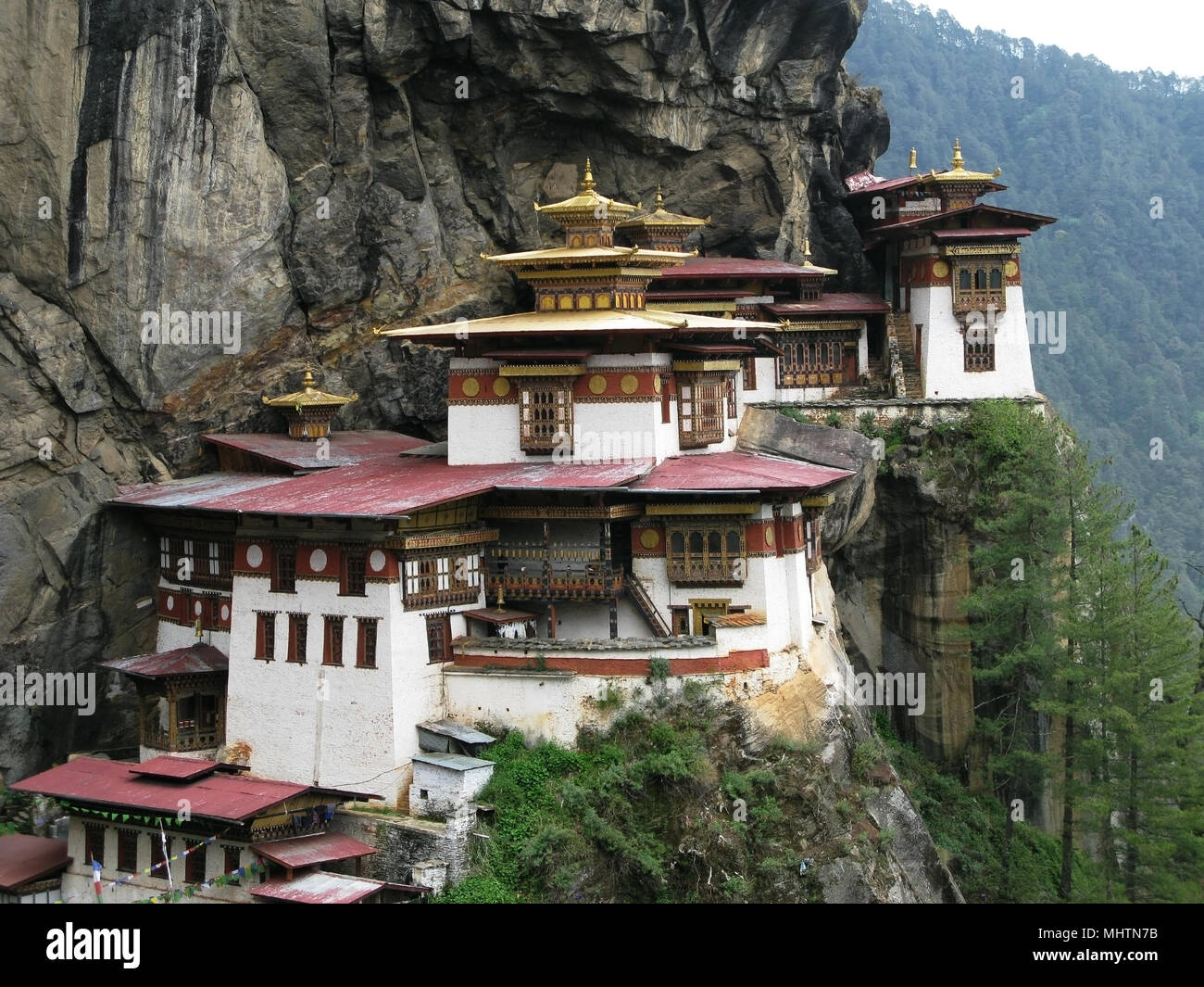 Taktsang lakhang ou tigresse nest monastère, Bhoutan Banque D'Images