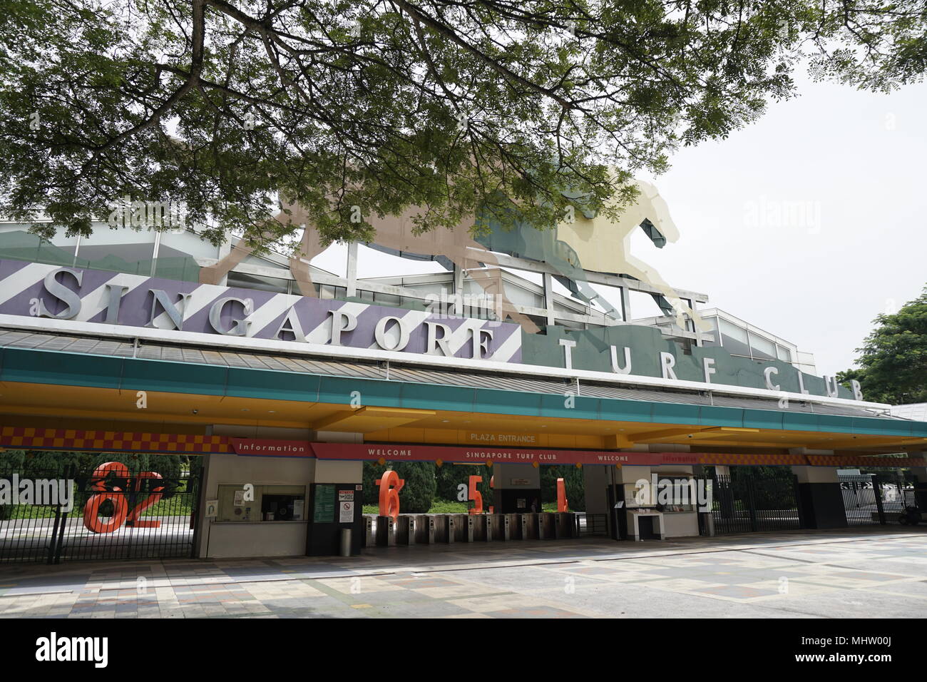 Singapore Turf Club, Kranji, Singapour Banque D'Images