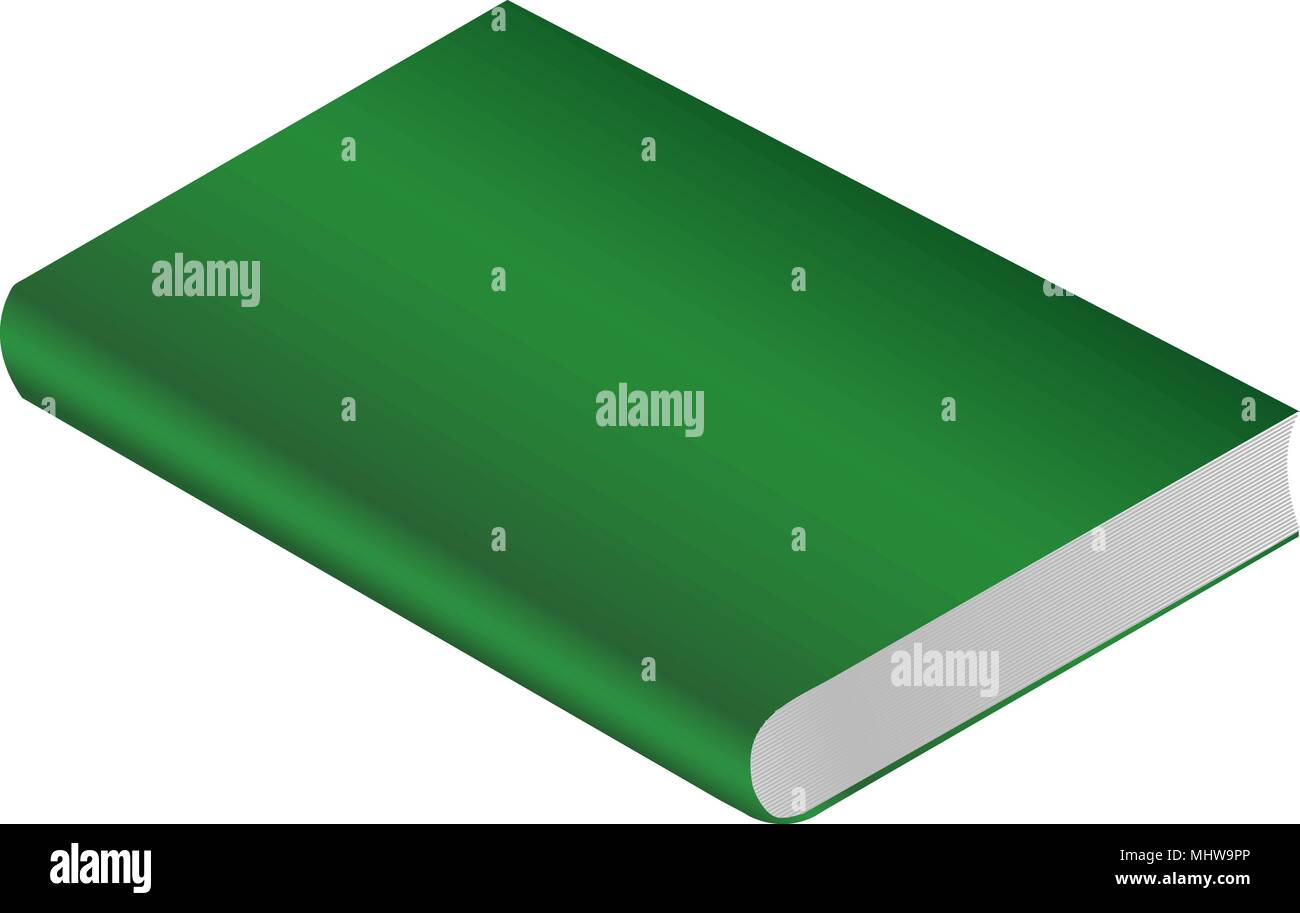 Réserver green isolé sur fond blanc vector illustration. Illustration de Vecteur