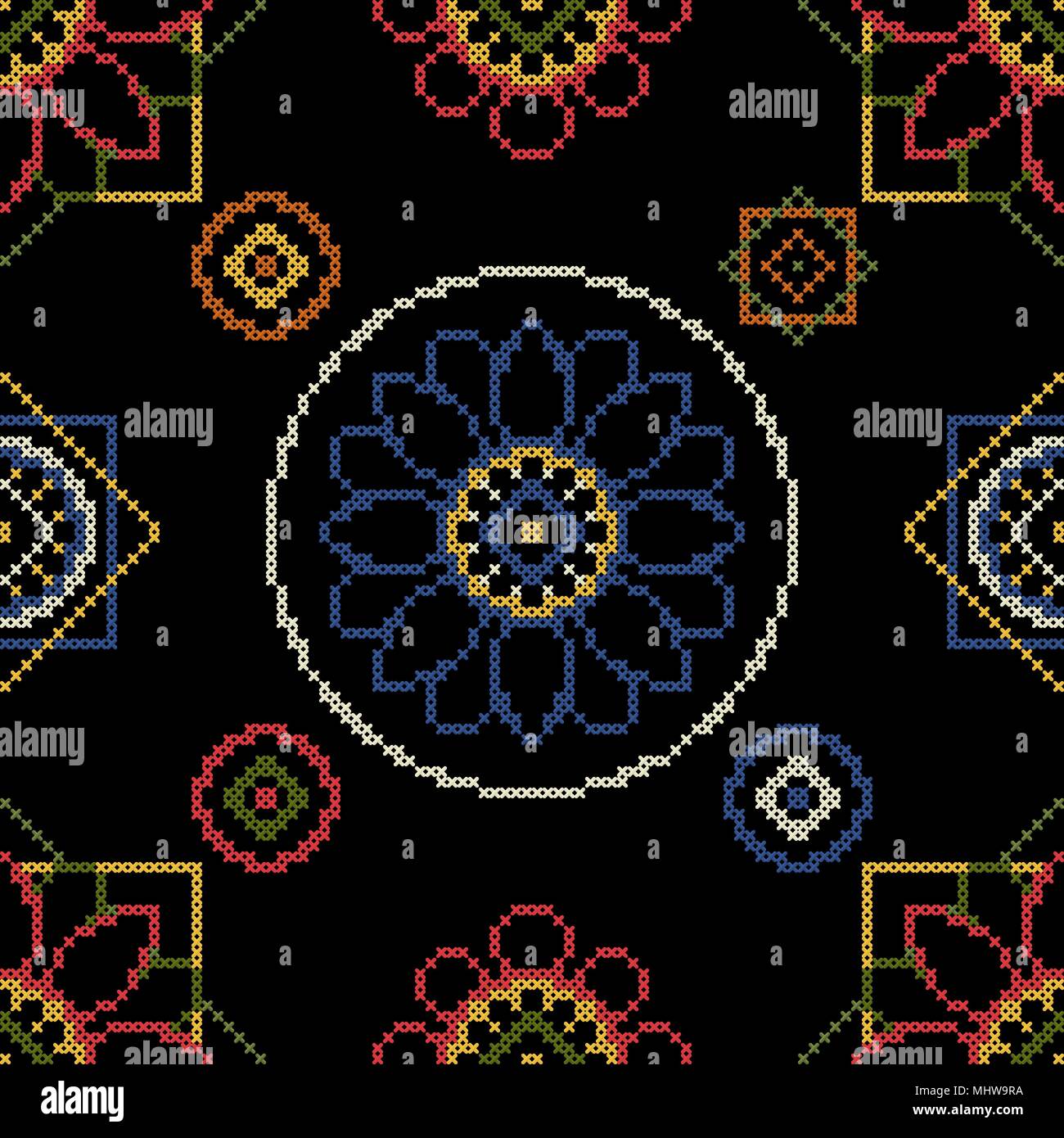 Chiffon pour point de croix Illustration de Vecteur