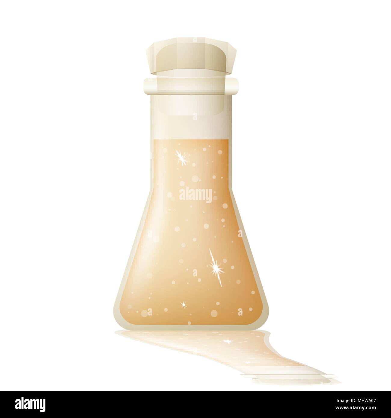 Dans une fiole de potion magique Illustration de Vecteur