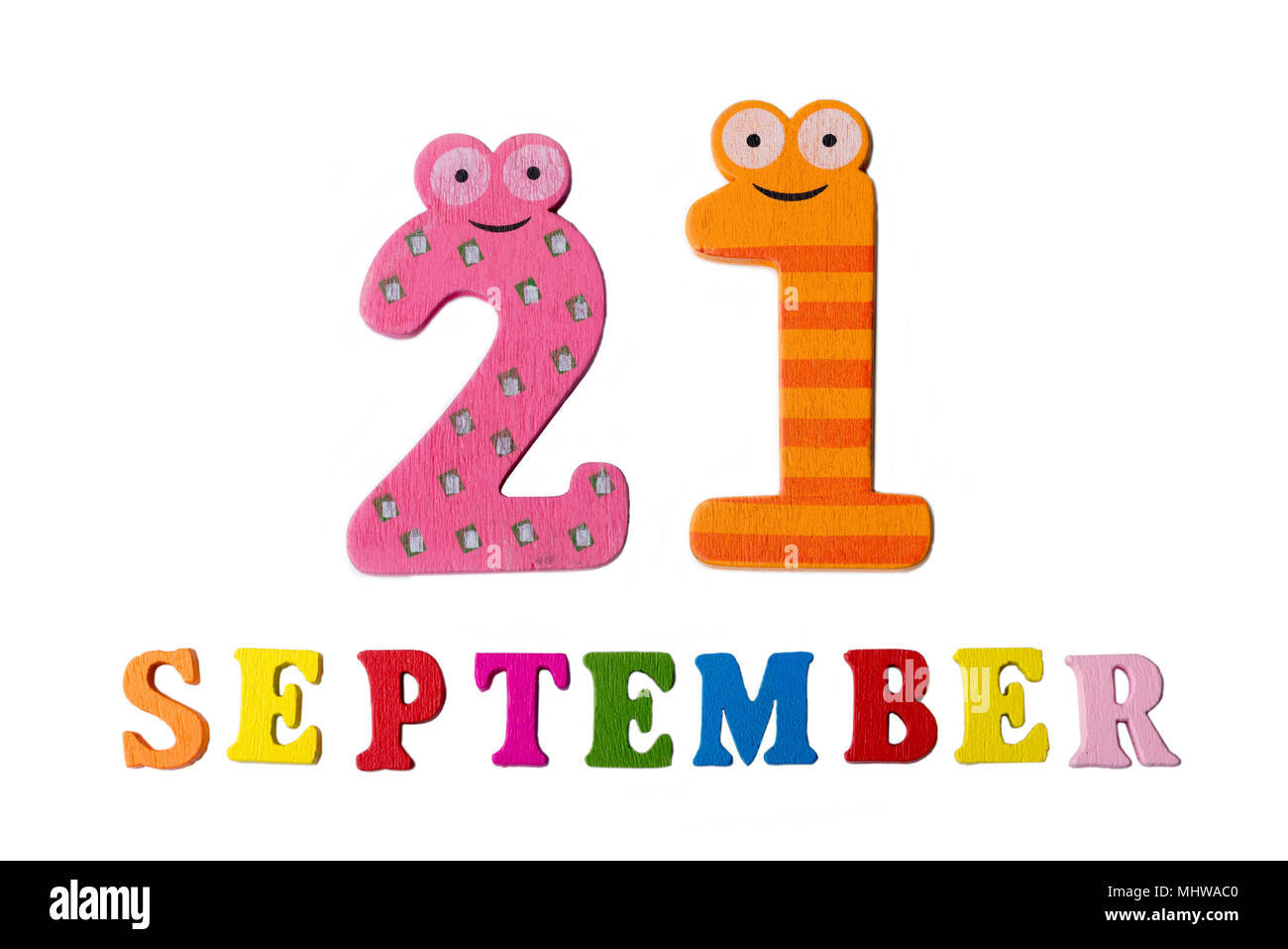 21 september calendar icon on Banque de photographies et d'images à haute résolution - Alamy