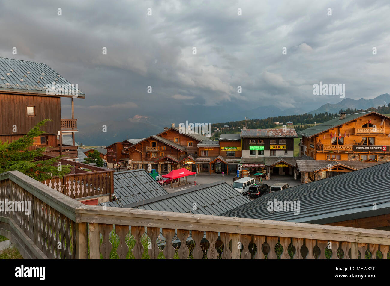 Les Saisies, Savoie département de France Banque D'Images