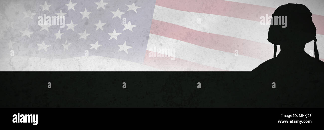 Composite image beau soldat Banque D'Images