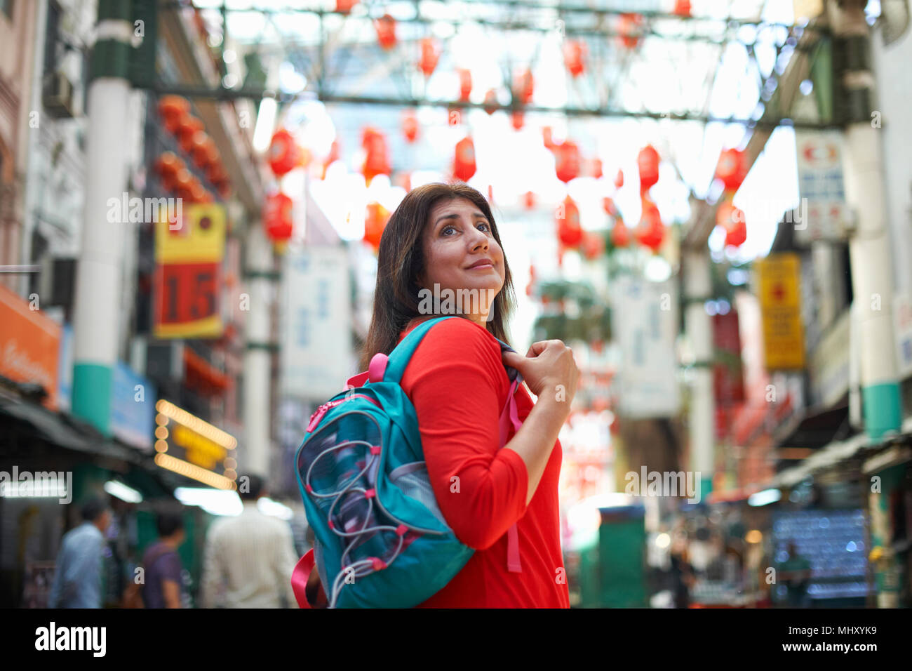 Visites touristiques dans la région de Chinatown, Kuala Lumpur, Malaisie Banque D'Images