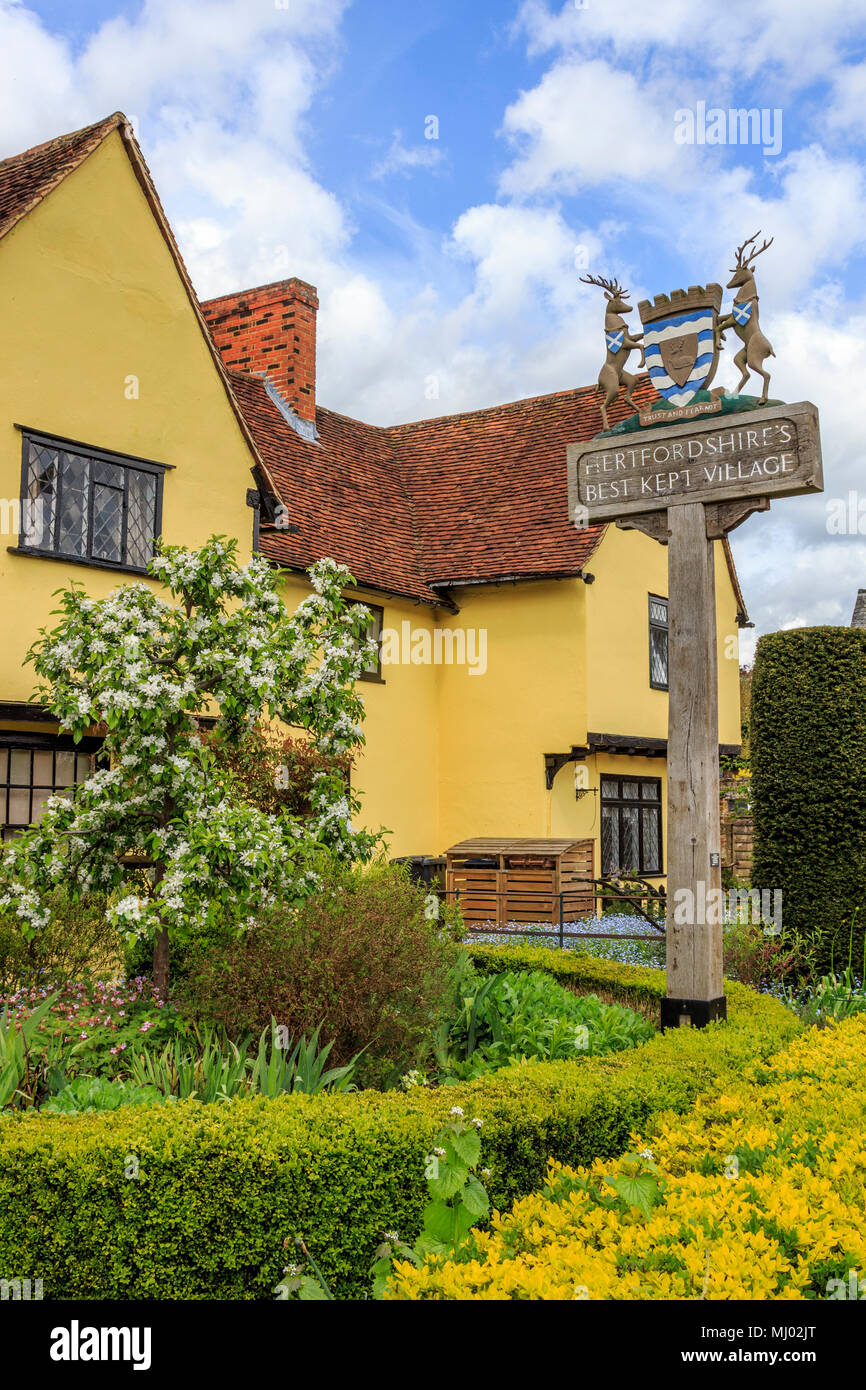 Best Kept village, jolie et désirable village de much hadham hertfordshire high street,herts, Angleterre.uk,go Banque D'Images