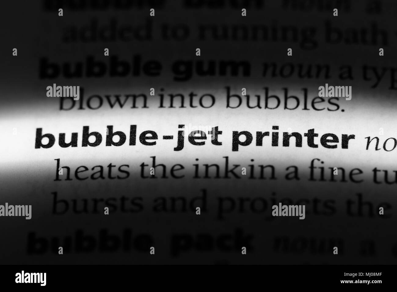 L'imprimante à bulles d'encre Banque de photographies et d'images à haute  résolution - Alamy