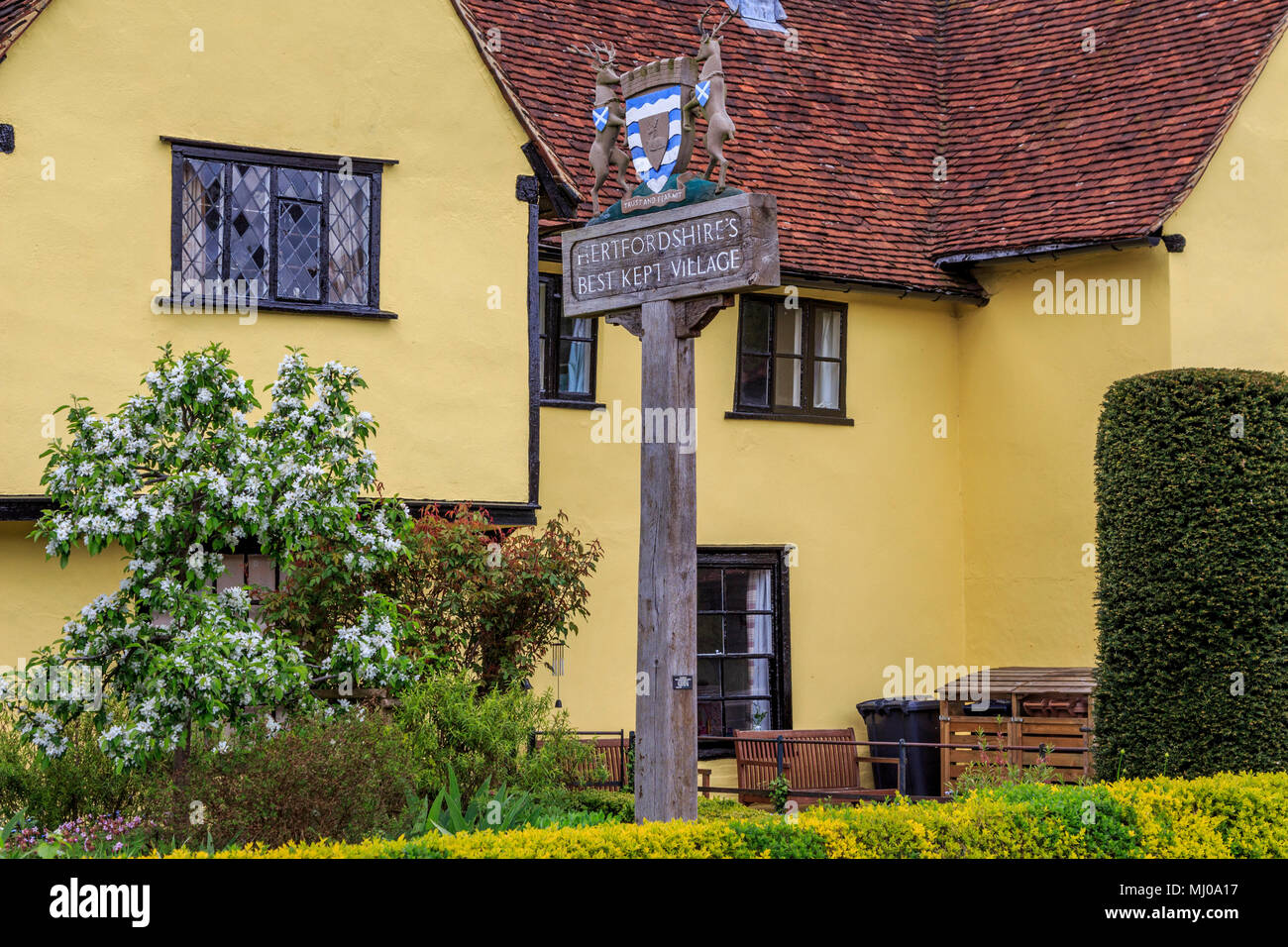 Best Kept village, jolie et désirable village de much hadham hertfordshire high street,herts, Angleterre.uk,go Banque D'Images