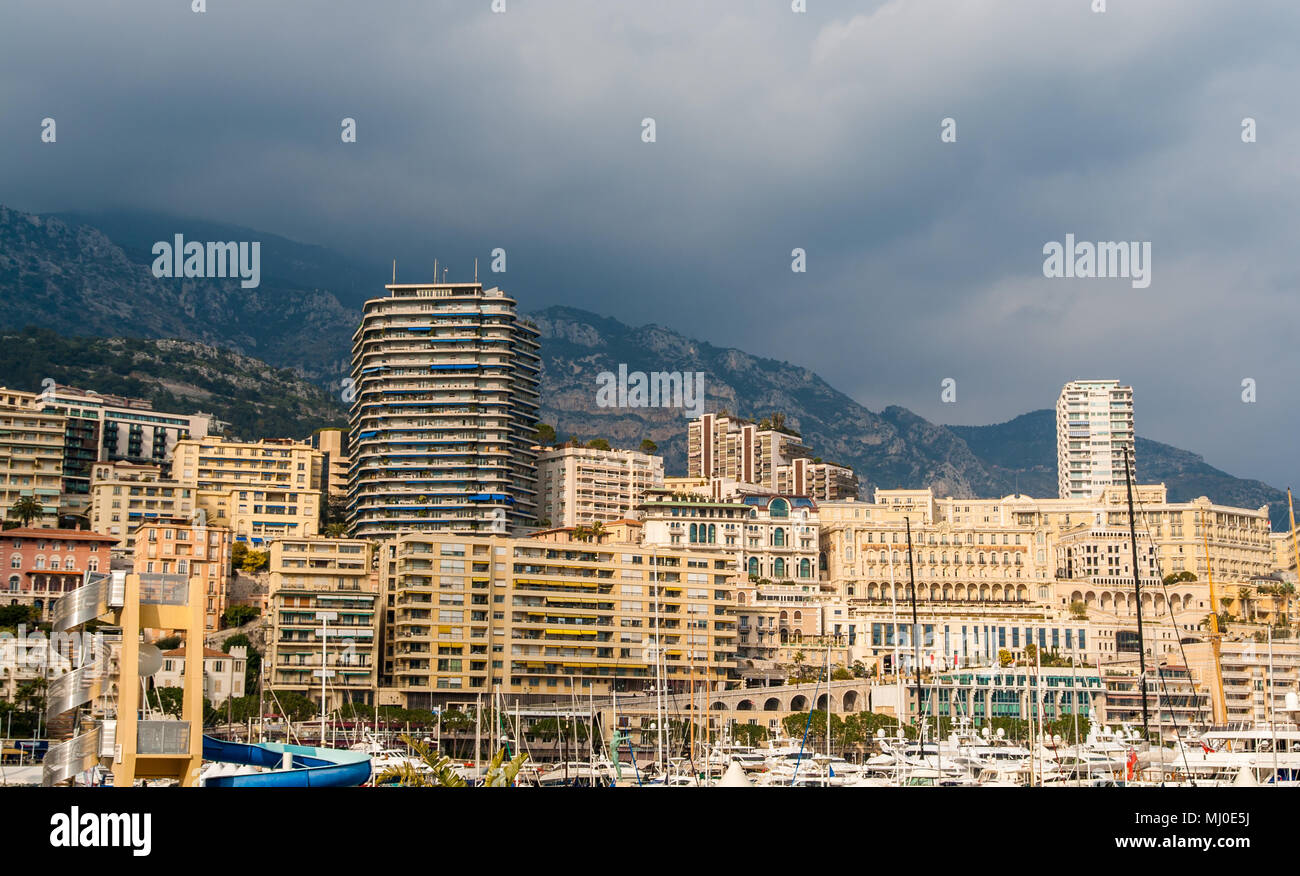 Port Hercule, La Condamine, Monte-Carlo à Monaco Banque D'Images