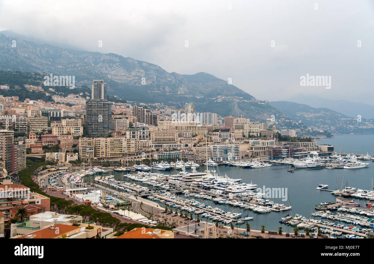 Port Hercule, La Condamine, Monte-Carlo à Monaco Banque D'Images