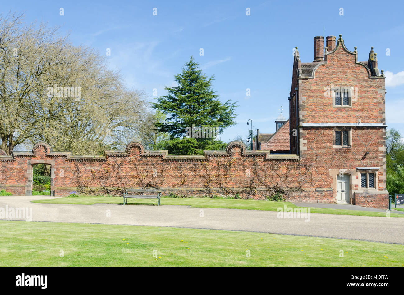 Aston Hall, un manoir de style jacobin principale attraction de Aston, Birmingham, Royaume-Uni Banque D'Images