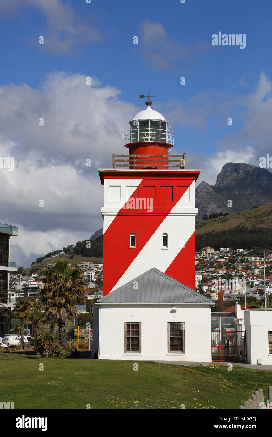Mouille point phare de green point Cape town Banque D'Images