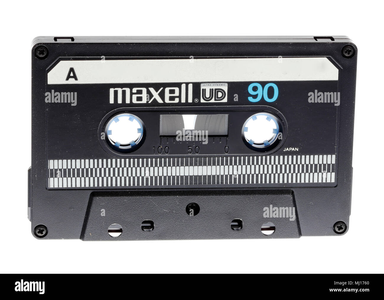 Stockholm, Suède - 15 août 2015 : l'un UD 90 Maxell cassette audio isolated on white Banque D'Images
