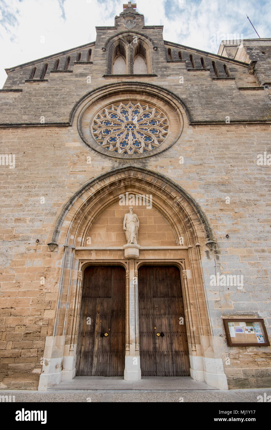 Alcudia, cité médiévale fortifiée dans Mallorca. Iles Baléares, Espagne Banque D'Images