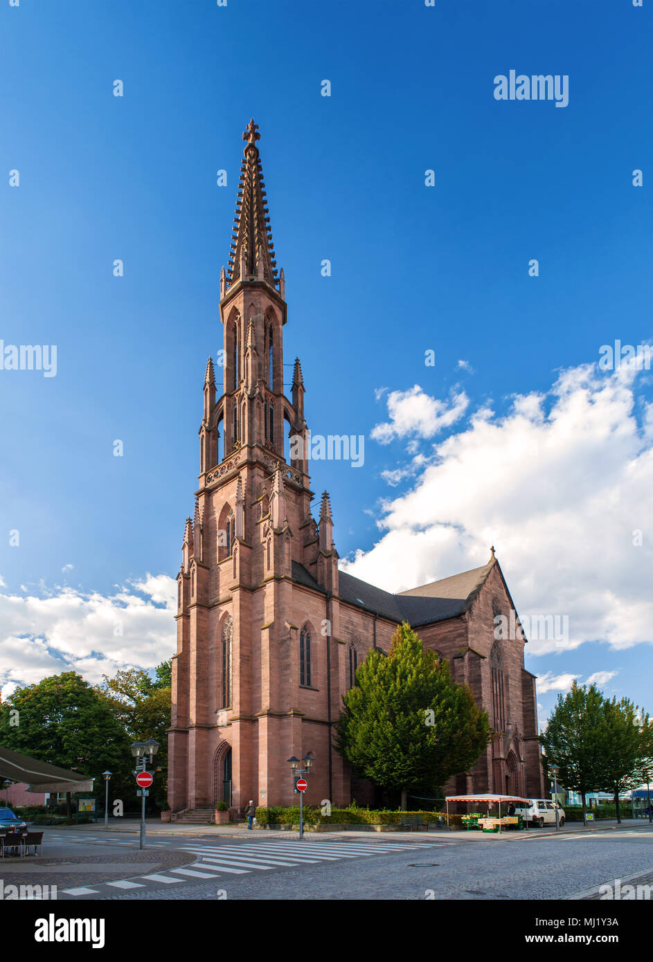 Eglise protestante d'Offenburg, Allemagne Banque D'Images