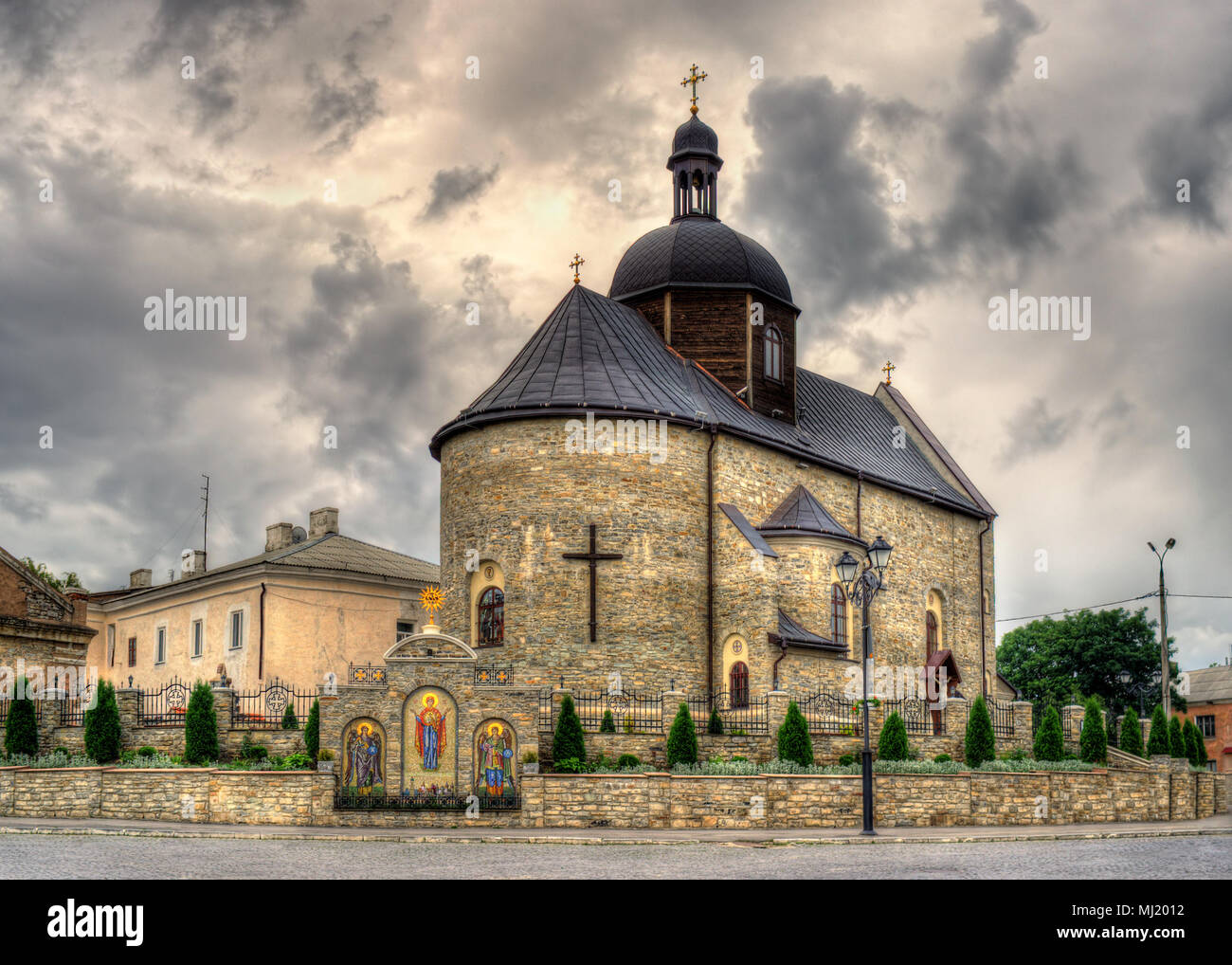 L'église Holy Trinity, Kiev, Ukraine Banque D'Images