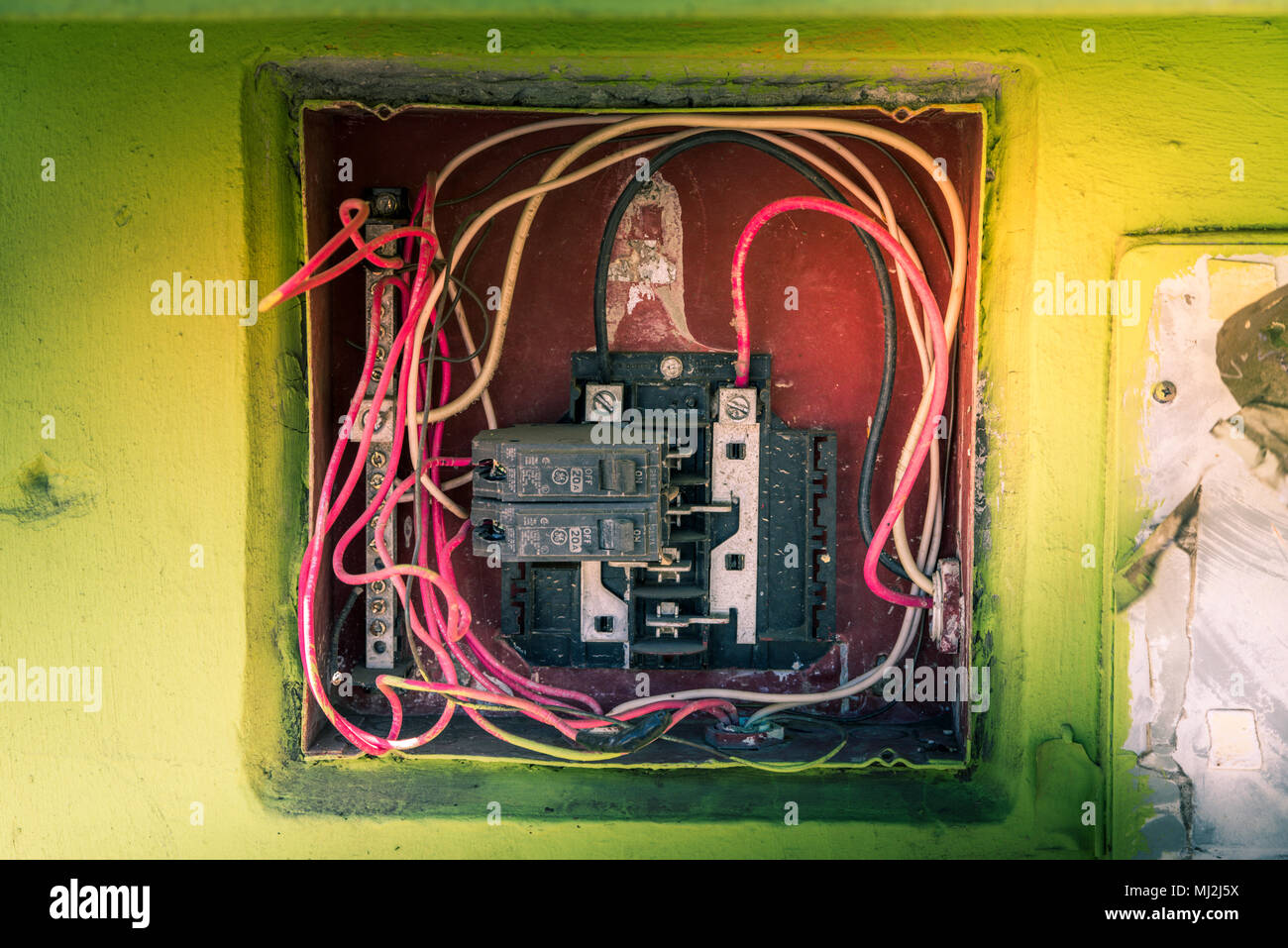 Ancienne boîte de bécher ouvert Banque D'Images