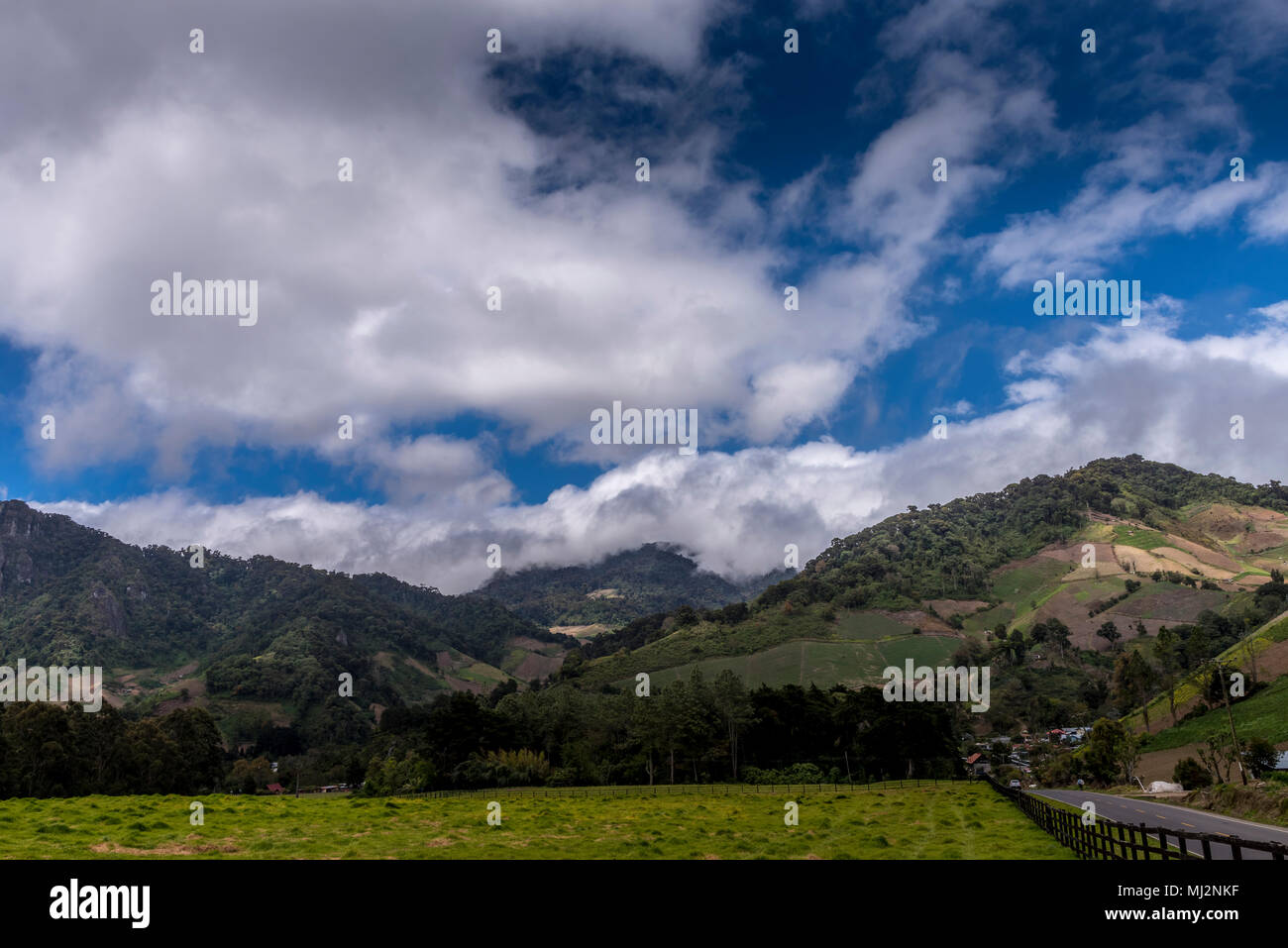 Cerro Punta, Chiriqui, Panama, Paysage Banque D'Images