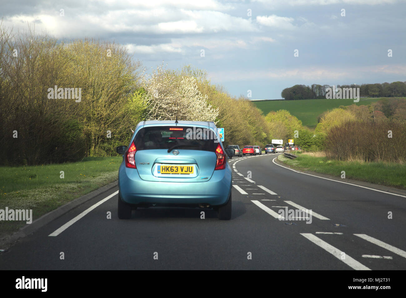 Le trafic sur l'A303 Route Nationale de l'Angleterre Banque D'Images