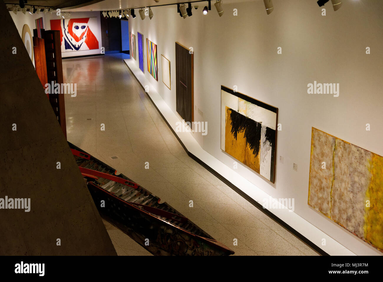 L'intérieur du pavillon Claire et Marc Bourgie du Musée des beaux-arts de Montréal Banque D'Images