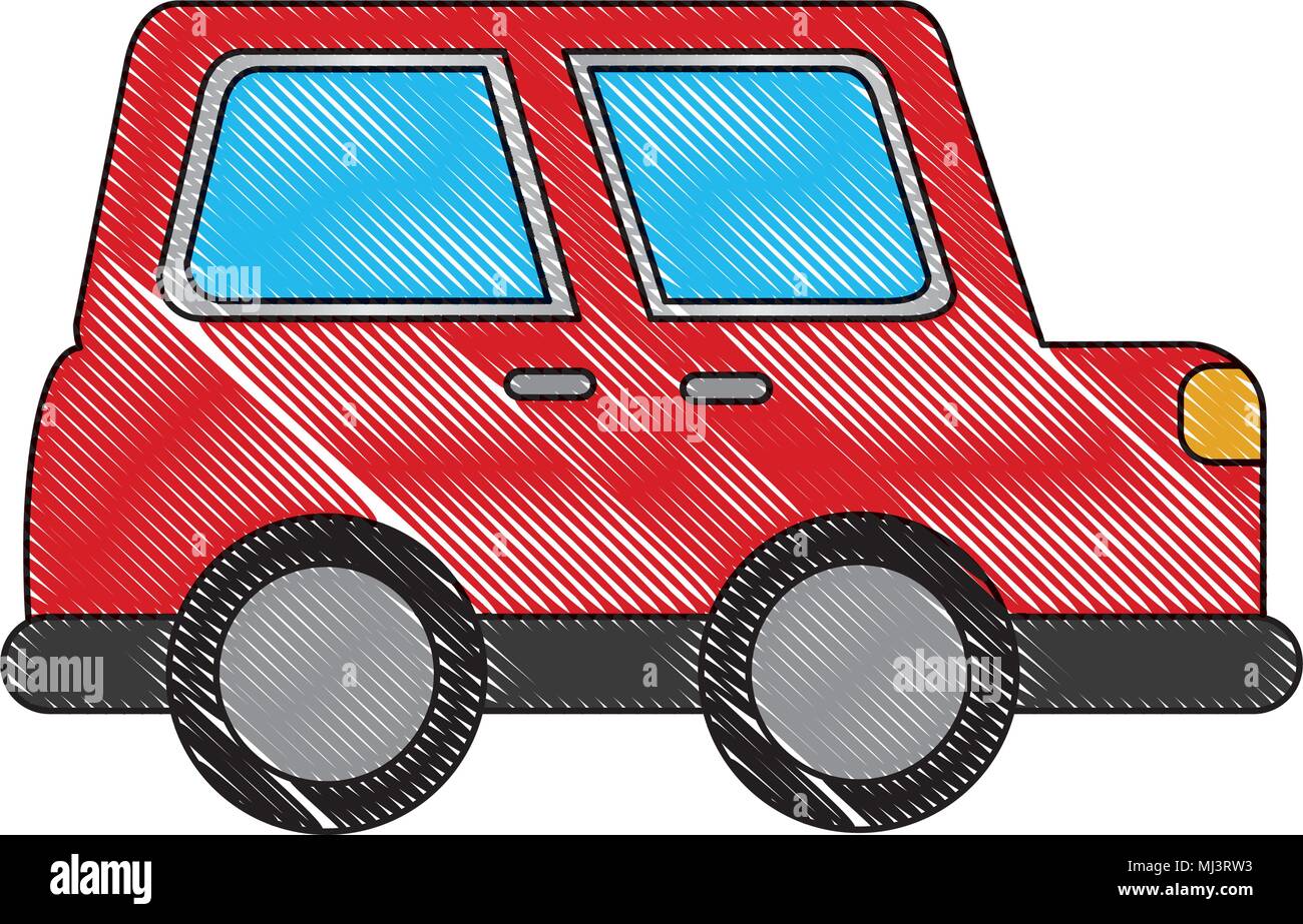 Le transport par véhicule automobile cartoon illustration vecteur d'image dimensions Illustration de Vecteur