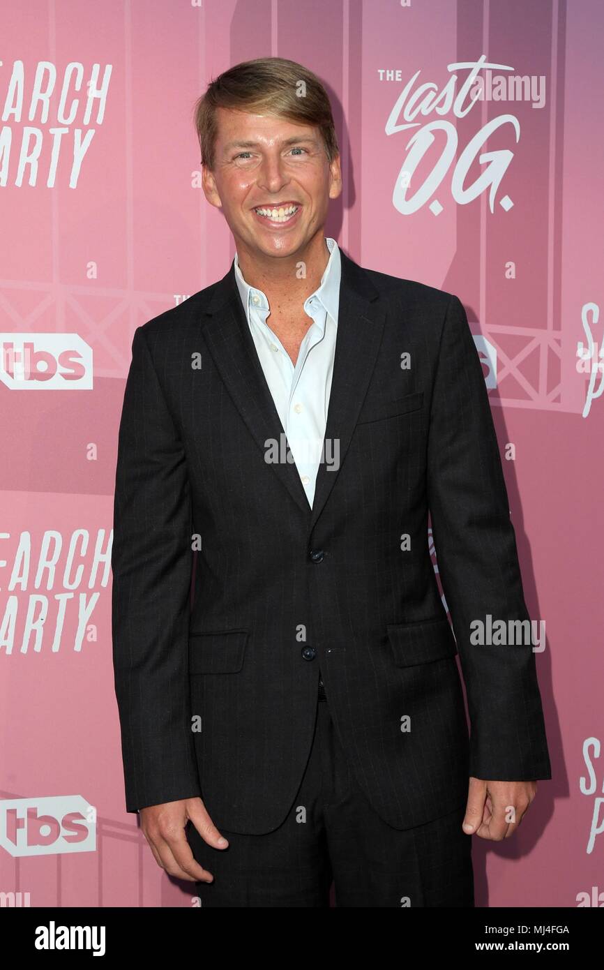 Los Angeles, CA, USA. Apr 29, 2018. Jack McBrayer aux arrivées pour TBS' FYC Tapis rouge pour le dernier O.G. et Parti de recherche, Steven J. Ross Théâtre sur la brume, Los Angeles, CA, le 29 avril 2018. Credit : Priscilla Grant/Everett Collection/Alamy Live News Banque D'Images