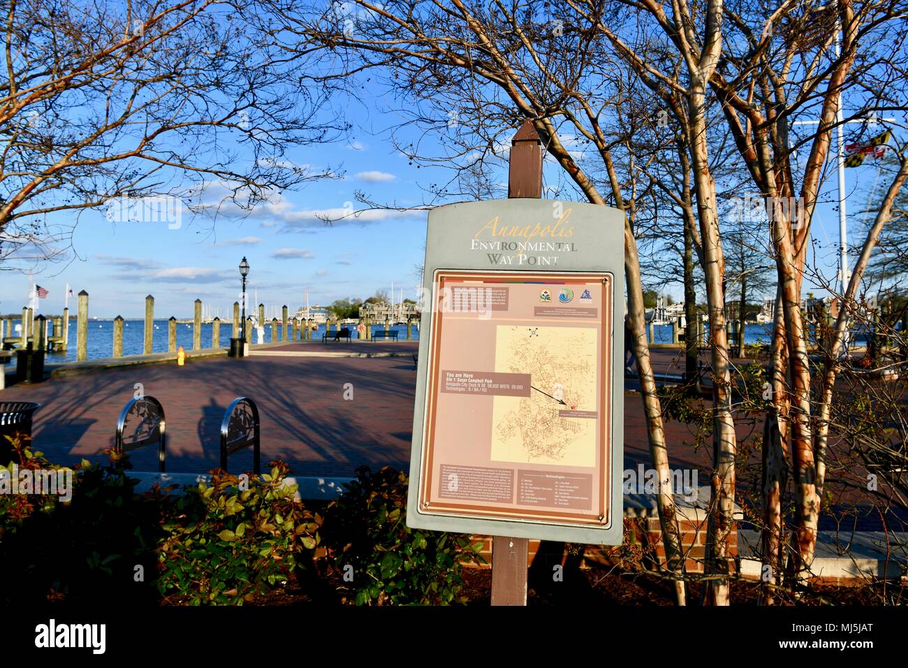 Point de vue de l'environnement de l'Annapolis, MD, USA Banque D'Images