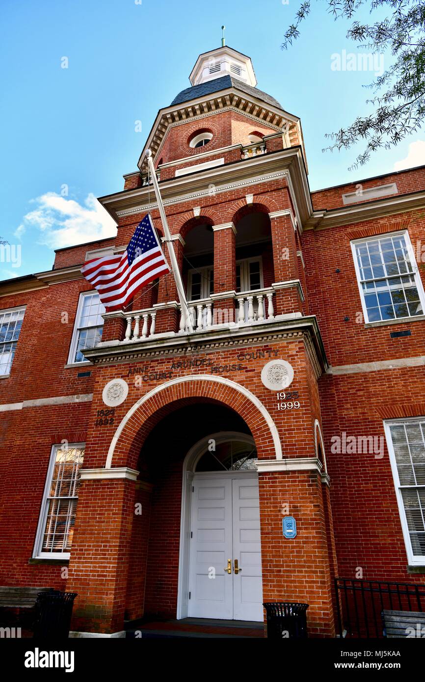 Anne Arundel County Courthouse, Annapolis, MD, USA Banque D'Images