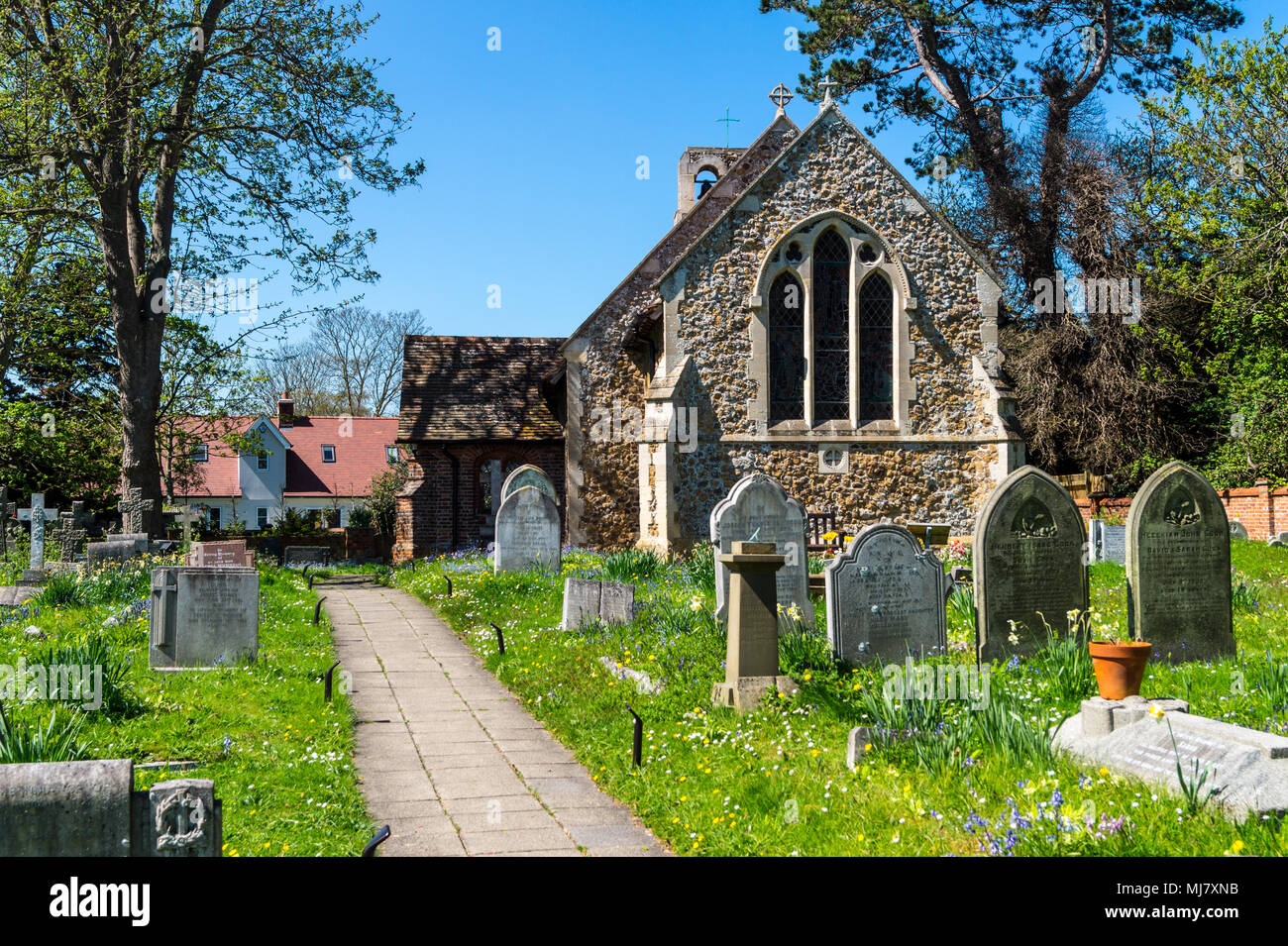 La Vierge Marie, l'Église, l'avenue Connaught Frinton and-on-Sea, Essex, Angleterre Banque D'Images