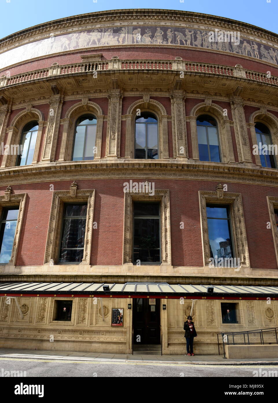 Façade Sud de la Royal Albert Hall Banque D'Images