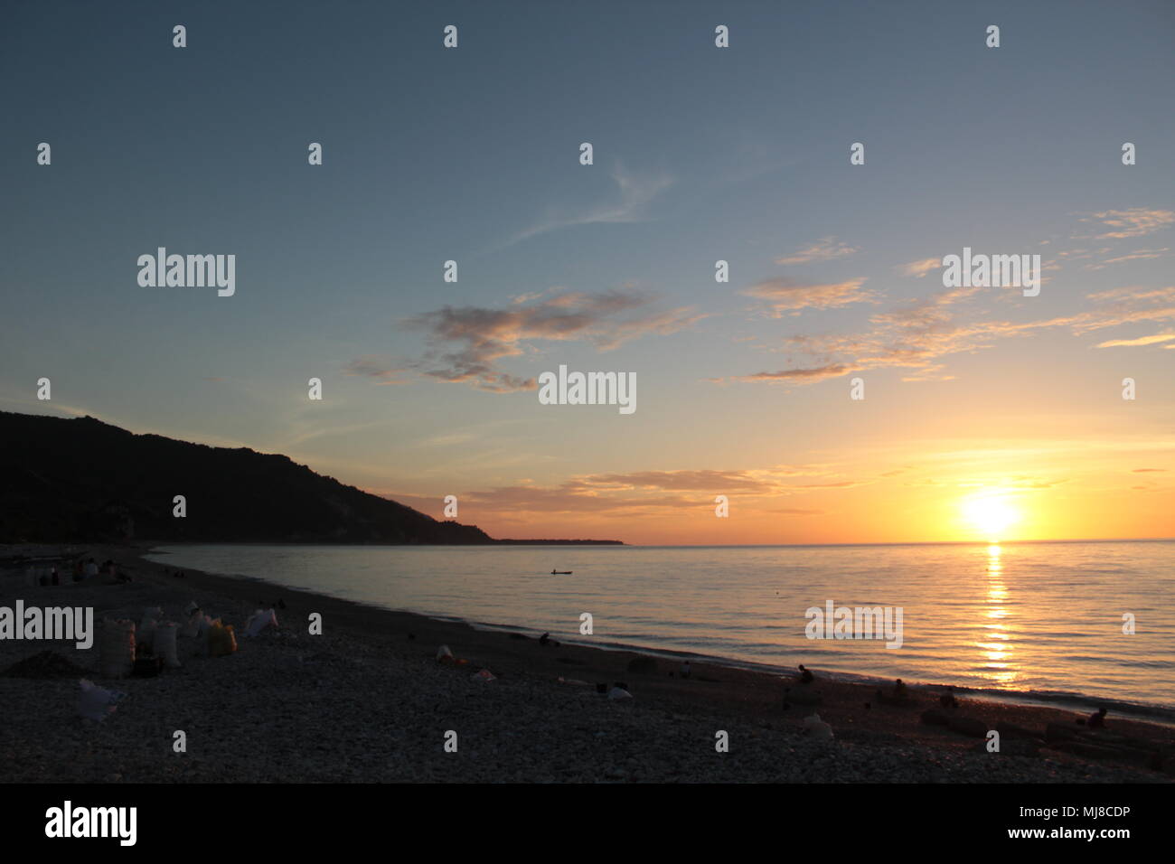 Paysage de l'île de Timor, le sous-district de Kolbano Banque D'Images