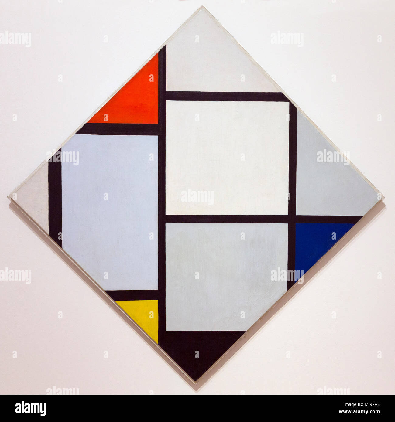 Tableau n° IV, pastille Composition avec rouge, gris, bleu, jaune et noir, Piet Mondrian, 1924-1925, National Gallery of Art, Washington DC, USA, No Banque D'Images