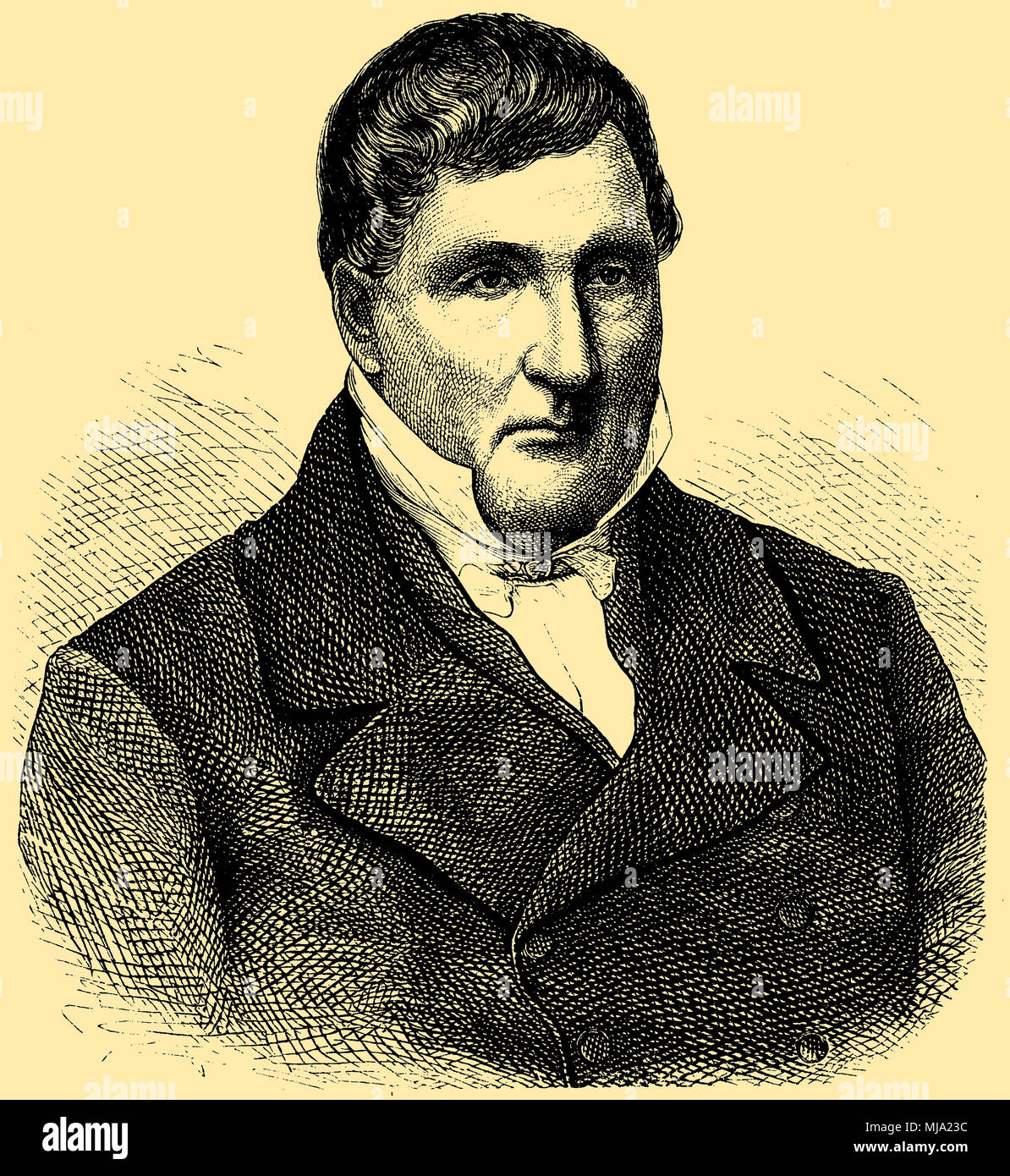 Ludwig Spohr (né le 5 avril 1784 , est mort le 22 octobre, 1859 ), Banque D'Images