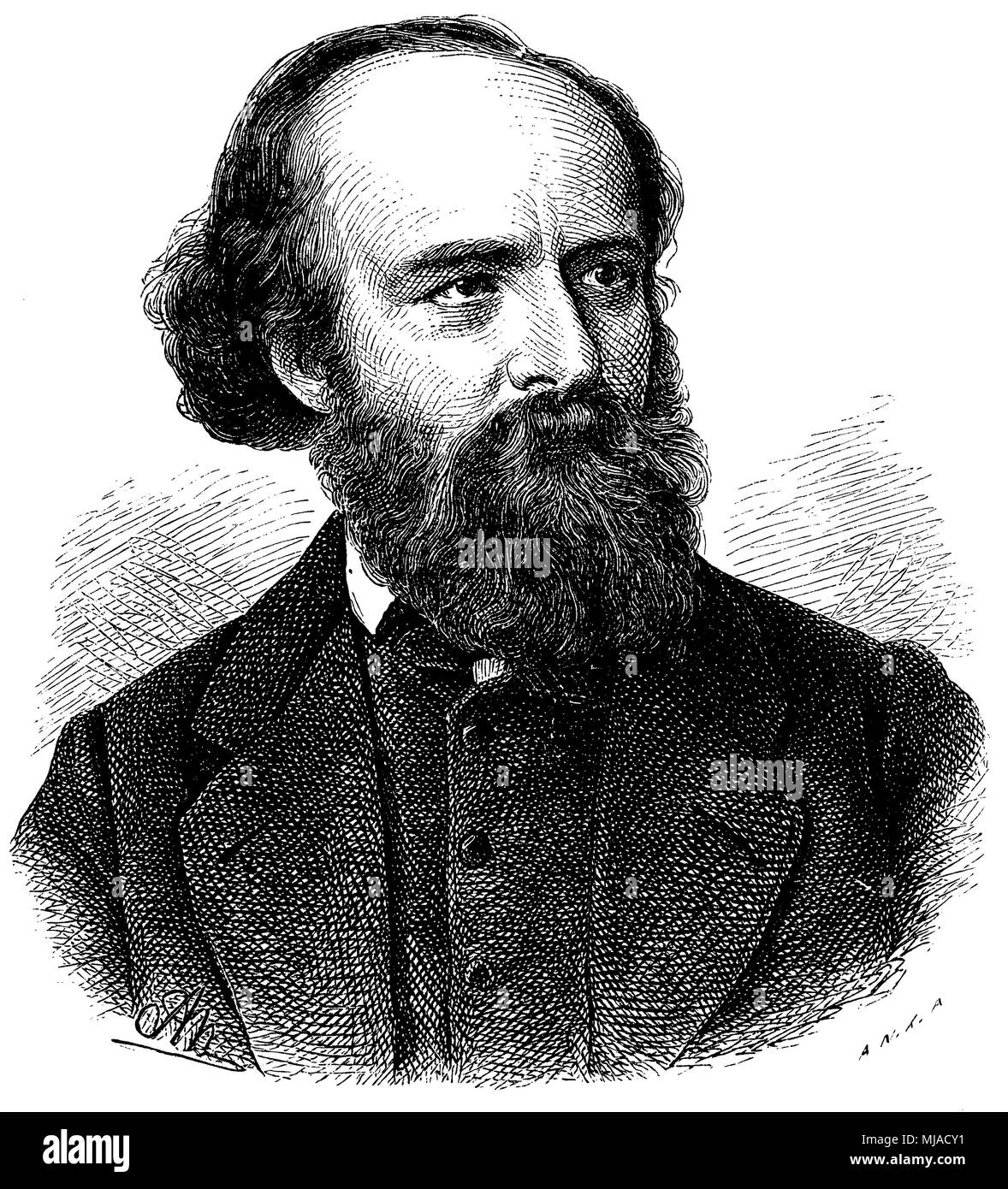 Johannes Schilling (né le 23 juin, 1828 ), Banque D'Images