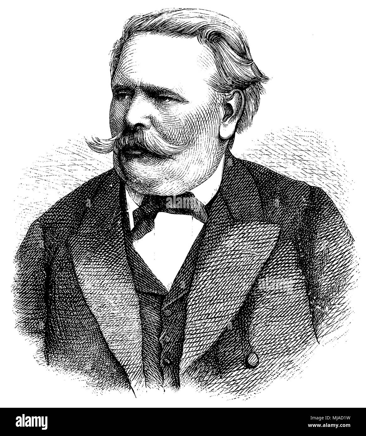 Moritz von Schwind (né le 21 janvier 1804 , est mort le 8 février, 1871 ), Banque D'Images