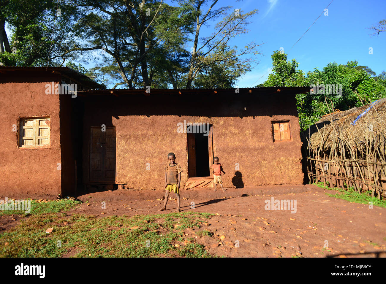 Une vue de la ville Shakiso, Oromia, en Éthiopie Banque D'Images